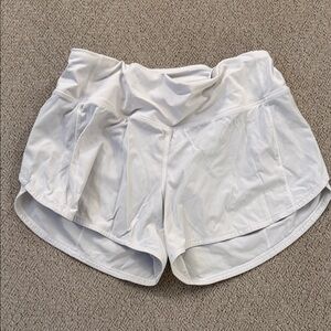 Lululemon Athletica White Athletic Shorts